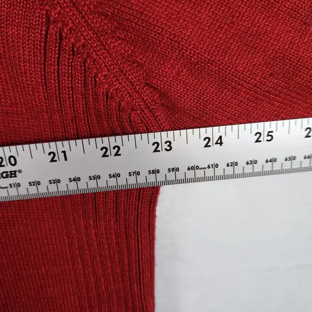US Polo Assn Quarter Zip Red Sweater Mens Size 2XL Cotton‎ Blend